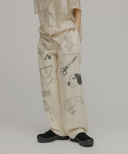 【Work of art kendai for M TO R】 PAINT PANTS