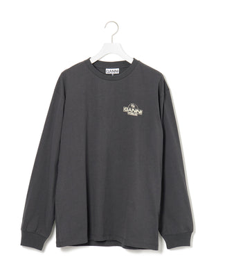 【GANNI (ガニー)】Future Heavy Jersey Palm Long Sleeve T-shir