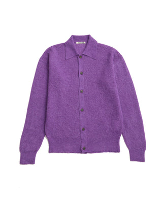 【AURALEE/オーラリー】BABY SURI ALPACA SHEER KNIT SHIRT CARDIGAN