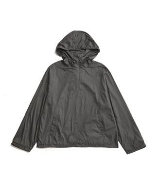 【AMOMENTO/アモーメント】GLOSSY NYLON HALF ZIP UP JUMPER