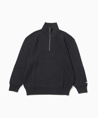 【ANOTHER OFFICE/アナザーオフィス】VOLUME HALF ZIP-UP KNIT