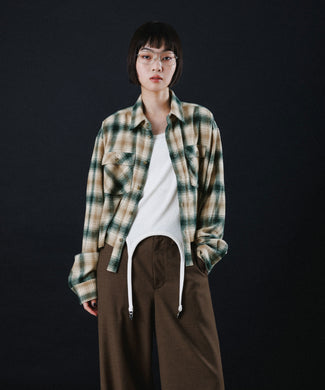 CROPPED CHECK SHIRT