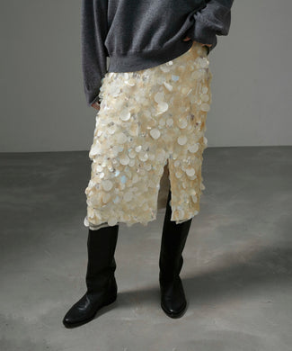 【J'aDoRe限定】【ROHE（ローエ）】embellished handmade skirt