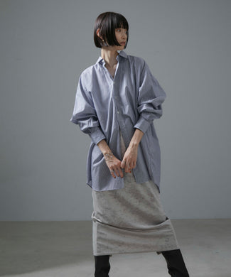 【J'aDoRe限定】【INDIVIDUALIZED SHIRTS for SALON】別注ストライプシャツ