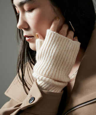 【William Brunton(ウイリアムブラントン)】lxl Rib Wristwarmers