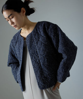 【J'aDoRe・店舗限定】【crinkle crinkle crinkle（クリンクルクリンクルクリンクル）】denim quilt jaket