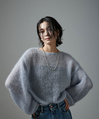 【WEB限定】フラッフィシアーニットプルオーバー