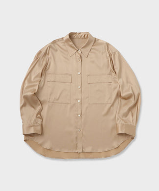GWIL SILK SATIN SHIRT｜シルクサテンシャツ