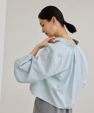 【WEB・一部店舗限定】ライトタンブラークロップドシャツ/洗える