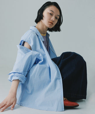 2WAY PADDED L/S GGM CHECK SHIRTS