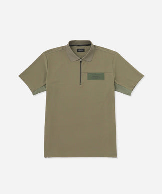 36G MicroPique SS Half Zip Polo