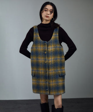 BALLIシャギーミニジャンパースカート